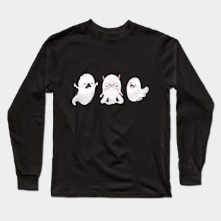 Cartoon cute ghost Long Sleeve T-Shirt